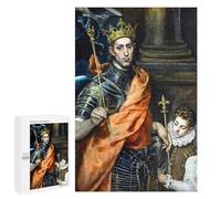 1000 PCS Rompecabezas para Adolescentes King of France by El Greco Rompecabezas para Adultos Juegos Familiares Desafío Difícil Ayuda A Ejercitar El Cerebro 1000 PCS
