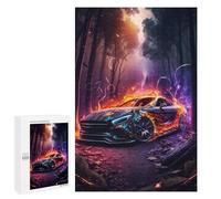 1000 PCS Rompecabezas para Adolescentes Lightning Car in Forest Rompecabezas para Adultos Juegos Familiares Mejora La Memoria Regalos para Amigos Y Familiares 1000 PCS