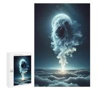 1000 PCS Rompecabezas para Adolescentes Lion Moon Clouds Rompecabezas para Adultos Juguetes Antiestrés Regalo De Cumpleaños Regalo De Cumpleaños, Regalos, 1000 PCS