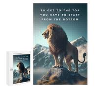 1000 PCS Rompecabezas para Adolescentes Lion's Journey to The Summit Juegos Familiares De Rompecabezas para Adultos Que Mejoran La Memoria Ayudan A Ejercitar El Cerebro 1000 PCS