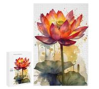 1000 PCS Rompecabezas para Adolescentes Lotus Flowers Juegos Familiares De Rompecabezas para Adultos Que Mejoran La Memoria Ayudan A Ejercitar El Cerebro 1000 PCS