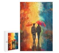 1000 PCS Rompecabezas para Adolescentes Love in The Rain Rompecabezas para Adultos Juegos Familiares Desafío Difícil Ayuda A Ejercitar El Cerebro 1000 PCS