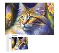 1000 PCS Rompecabezas para Adolescentes Magical Fantasy Cat Artwork -1 Rompecabezas para Adultos Juego De Ingenio Regalos para Mujeres Cumpleaños Y Navidad 1000 PCS