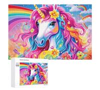 1000 PCS Rompecabezas para Adolescentes Magical Rainbow Unicorn Fantasy Rompecabezas para Adultos Juegos Familiares Regalo De Cumpleaños Diversión En Casa Actividades, 1000 PCS