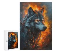 1000 PCS Rompecabezas para Adolescentes Majestic Gray Wolf Rompecabezas para Adultos Juegos Familiares Desafío Difícil Ayuda A Ejercitar El Cerebro 1000 PCS