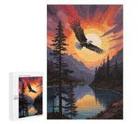 1000 PCS Rompecabezas para Adolescentes Majestic Sunset Over Alpi Rompecabezas para Adultos Juguetes Antiestrés Decoración De Pared Diversión Actividades En Casa, 1000 PCS