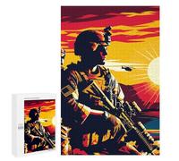 1000 PCS Rompecabezas para Adolescentes Marine Corps Sunset Art Rompecabezas para Adultos Juegos Divertidos Regalo De Cumpleaños Cumpleaños Y Navidad 1000 PCS