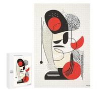 1000 PCS Rompecabezas Para Adolescentes Modern Abstract Face - Geometric Minimalist Wall Art Rompecabezas Para Adultos Regalos De Cumpleaños Juego Familiar Apto Para Personas De 14 Años En Adelante 10