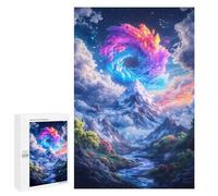 1000 PCS Rompecabezas para Adolescentes Mystical Mountain Landscape Juegos Familiares De Rompecabezas para Adultos Que Mejoran La Memoria Ayudan A Ejercitar El Cerebro 1000 PCS