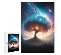 1000 PCS Rompecabezas para Adolescentes Mystical Space Tree Rompecabezas Juegos Relajantes Desafío Difícil Desafiante De Completar 1000 PCS