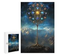 1000 PCS Rompecabezas para Adolescentes Mystical Tree of Orbs Juegos Familiares De Rompecabezas para Adultos Que Mejoran La Memoria Ayudan A Ejercitar El Cerebro 1000 PCS