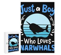 1000 PCS Rompecabezas para Adolescentes Narwhals Whales Narwhal Lo Rompecabezas Juegos Relajantes Desafío Difícil Desafiante De Completar 1000 PCS