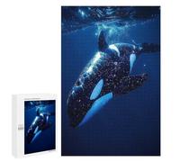 1000 PCS Rompecabezas para Adolescentes Ocean Orca Whale Killer Rompecabezas Juegos Relajantes Pero Divertidos Y Humorísticos Cumpleaños Y Navidad 1000 PCS