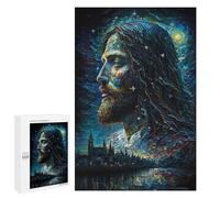 1000 PCS Rompecabezas para Adolescentes Oil Painting of Jesus Rompecabezas para Adolescentes Juegos Divertidos Análisis Y Lógica Cumpleaños 1000 PCS