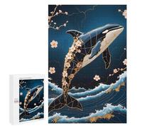 1000 PCS Rompecabezas para Adolescentes Orca Kintsugi Art Juegos Familiares De Rompecabezas para Adultos Que Mejoran La Memoria Ayudan A Ejercitar El Cerebro 1000 PCS