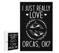 1000 PCS Rompecabezas para Adolescentes Orca Love Rompecabezas Juegos Relajantes Desafío Difícil Desafiante De Completar 1000 PCS