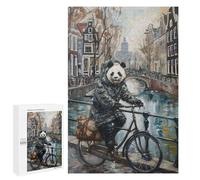 1000 PCS Rompecabezas para Adolescentes Panda Bicycle Amsterdam Rompecabezas para Adolescentes para Mejorar La Memoria Cada Pieza Es Única - Regalos Y Cumpleaños Únicos 1000 PCS