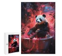 1000 PCS Rompecabezas para Adolescentes Panda in A Bubble Bath Rompecabezas para Adolescentes Juguetes Antiestrés Vacaciones En Casa Matar El Tiempo Desafío Educativo 1000 PCS