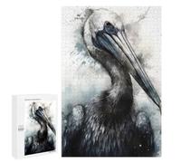 1000 PCS Rompecabezas para Adolescentes Pelican Beauty Watercolor Rompecabezas para Adultos Juguetes Antiestrés Desafío Difícil Cumpleaños