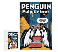 1000 PCS Rompecabezas para Adolescentes Penguin Pulp Crime Comic Rompecabezas para Adultos Juegos Relajantes Que Mejoran La Memoria Actividades Divertidas En Casa 1000 PCS