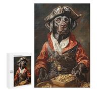 1000 PCS Rompecabezas para Adolescentes Pirate Dog Treasure Chest-70 Rompecabezas para Adolescentes Difíciles Cada Pieza Es Única - Regalo De Cumpleaños, Regalos, 1000 PCS