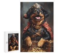 1000 PCS Rompecabezas para Adolescentes Pirate Dog Treasure Chest-96 Rompecabezas para Adolescentes Análisis Y Lógica Difícil Y Desafiante 1000 PCS