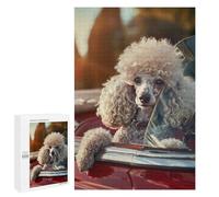 1000 PCS Rompecabezas para Adolescentes Poodle Cabriolet Car Sun Juegos Familiares De Rompecabezas para Adultos Que Mejoran La Memoria Ayudan A Ejercitar El Cerebro 1000 PCS