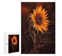 1000 PCS Rompecabezas para Adolescentes Portrait of A Sunflower Rompecabezas para Adultos Juegos Familiares Desafío Difícil Ayuda A Ejercitar El Cerebro 1000 PCS