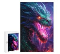 1000 PCS Rompecabezas para Adolescentes Purple Blaze Dragon Rompecabezas para Adultos Juegos Familiares Desafío Difícil Ayuda A Ejercitar El Cerebro 1000 PCS