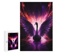 1000 PCS Rompecabezas para Adolescentes Purple Fire Swan Rompecabezas para Adultos Juegos Familiares Mejora La Memoria Regalos para Amigos Y Familiares 1000 PCS