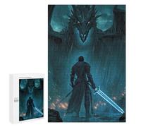 1000 PCS Rompecabezas para Adolescentes Rainfall Reckoning Blade Against The Beast Rompecabezas para Adultos Juegos Divertidos Regalo De Cumpleaños Cumpleaños Y Navidad 1000 PCS