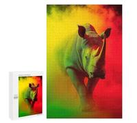 1000 PCS Rompecabezas para Adolescentes Rasta Rhino Rompecabezas Juegos Relajantes Desafío Difícil Desafiante De Completar 1000 PCS