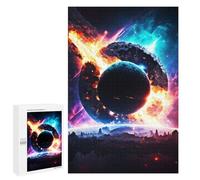 1000 PCS Rompecabezas para Adolescentes Realistic Planet in Space Rompecabezas para Adultos Juegos Relajantes Mejora La Memoria Interacción Entre Padres E Hijos 1000 PCS