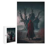 1000 PCS Rompecabezas para Adolescentes Red Cloak in The Haunted Forest Rompecabezas para Adultos Juego Práctico Desafío Difícil Cumpleaños Y Navidad 1000 PCS