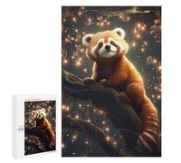 1000 PCS Rompecabezas para Adolescentes Red Panda in Enchanted Forest Rompecabezas para Adultos Juego De Ingenio Regalos para Mujeres Cumpleaños Y Navidad 1000 PCS
