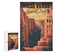 1000 PCS Rompecabezas para Adolescentes Rompecabezas Mesa Verde National Park Juego Práctico De Rompecabezas para Mejorar La Memoria para Cumpleaños, Navidad 1000 PCS