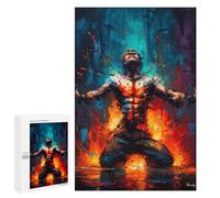 1000 PCS Rompecabezas para Adolescentes Rompecabezas The Inner Fire - Abstract Expressionist Art Rompecabezas para Adultos Juegos Relajantes Mejoran La Memoria para Cumpleaños, Navidad 1000 PCS