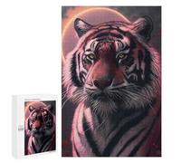 1000 PCS Rompecabezas para Adolescentes Rompecabezas Tiger Face Anime Animal Juego Práctico De Rompecabezas para Mejorar La Memoria para Cumpleaños, Navidad 1000 PCS