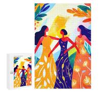 1000 PCS Rompecabezas para Adolescentes Rompecabezas Vivid Fauvist Vision of The Three Graces Rompecabezas para Adultos Juegos Relajantes Mejoran La Memoria para Cumpleaños, Navidad 1000 PCS