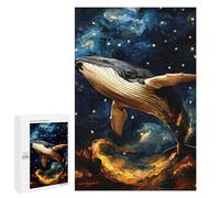 1000 PCS Rompecabezas para Adolescentes Rompecabezas Whale in The Stars Rompecabezas para Adultos Juegos Relajantes Mejoran La Memoria para Cumpleaños, Navidad 1000 PCS