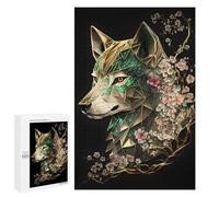 1000 PCS Rompecabezas para Adolescentes Rompecabezas Wolf Cherry Blossoms Dark Rompecabezas para Adultos Juegos Relajantes Mejoran La Memoria para Cumpleaños, Navidad 1000 PCS