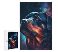 1000 PCS Rompecabezas para Adolescentes Rottweiler Galaxy Dog Rompecabezas para Adultos Juegos Divertidos Regalo De Cumpleaños Cumpleaños Y Navidad 1000 PCS