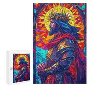 1000 PCS Rompecabezas para Adolescentes Sacred Stained Glass Rompecabezas para Adultos Rompecabezas Difícil Difícil Desafiante De Completar Juego Desafiante Juguetes 1000 PCS