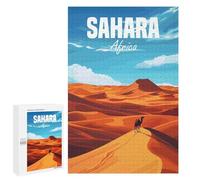 1000 PCS Rompecabezas para Adolescentes Sahara Africa Desert Rompecabezas para Adultos Juego Práctico Difícil Interacción Entre Padres E Hijos 1000 PCS