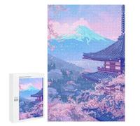 1000 PCS Rompecabezas para Adolescentes Sakura Japan Painting Rompecabezas para Adultos Juegos Relajantes Mejora La Memoria Interacción Entre Padres E Hijos 1000 PCS