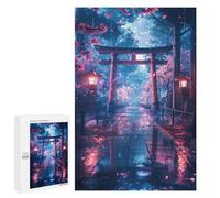 1000 PCS Rompecabezas para Adolescentes Sakura Torii Gate Rompecabezas para Adultos Juegos Familiares Desafío Difícil Ayuda A Ejercitar El Cerebro 1000 PCS