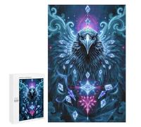 1000 PCS Rompecabezas para Adolescentes Sapphire Raven Stonimal Rompecabezas para Adultos Juguetes Antiestrés Decoración De Pared Diversión Actividades En Casa, 1000 PCS