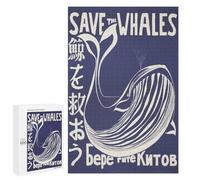 1000 PCS Rompecabezas para Adolescentes Save The Whales Nautical Rompecabezas para Adultos Juegos Relajantes Que Mejoran La Memoria Actividades Divertidas En Casa 1000 PCS