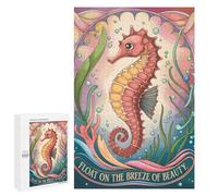 1000 PCS Rompecabezas para Adolescentes Seahorse Art Deco Rompecabezas para Adultos Regalos De Cumpleaños Juego Familiar Apto para Personas De 14 Años En Adelante 1000 PCS