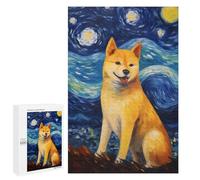 1000 PCS Rompecabezas para Adolescentes Shiba Inu Dog Rompecabezas para Adultos Juegos Familiares Desafío Difícil Ayuda A Ejercitar El Cerebro 1000 PCS